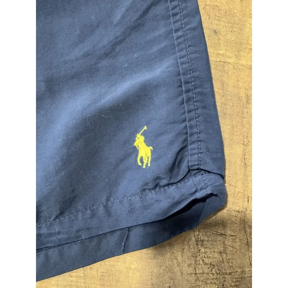 Ralph Lauren Men's Swim Trunks Size XL Swimwear‎ Navy/Yellow Summer Extra Large